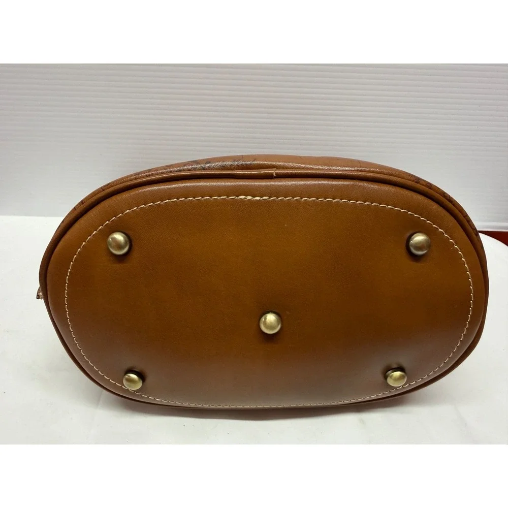 Patricia Nash Torresina Leather Bucket Crossbody Bag RIOT RUST MAP PRINT PURSE